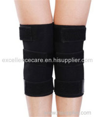 Adjustable Black Knee Support with Strong Velcro Closure