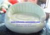 0.6mm White PVC Floating Inflatable Water Sports 3 Person Inflatable Water Sofa