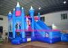 0.55mm Blue PVC Inflatable Bouncy Castle For Kids