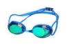 No Frame Green Lens Gas Junior Mirrored Swimming goggles Adjustable Nose Bridge
