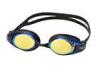 Mirror Coated Designer Junior Swim Goggles UV Protective Soft Silicone Strap