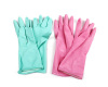 Yellow color cleaning latex Gloves