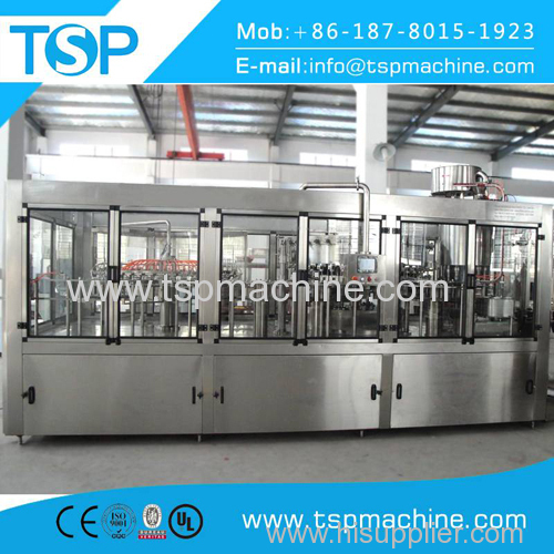 Full automatic high speed rotary bottle pure water washing filling capping and packaging machine