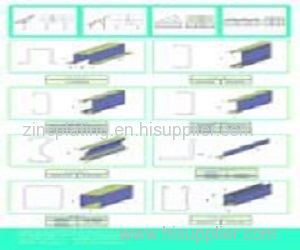 solar panel bracket C channel profile cold formed hot dip galvanized