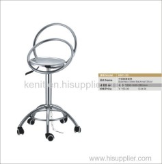 S steel backrest stool