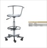 stainless steel bar stool with footrest