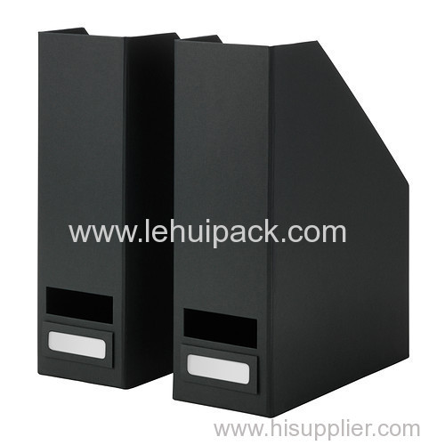A4 size paper box magazine holder offset printing solid color avaliable for magazine storage