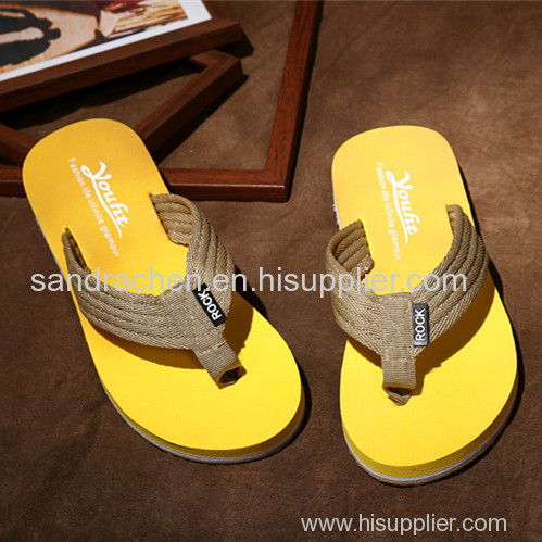 new flip flops summer men slippers no slip canvas sandals