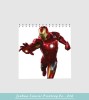 printed iron man cartoon book