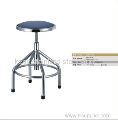revolving leather seating metal legs medical stool