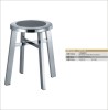 stainless steel round stool fixed