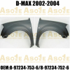 Steel Front Fender With Side Lamp Hole For ISUZU D-MAX 2002-2004 OEM 8-97234-753-6/8-97234-752-6