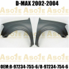 Front Wing Without Side Lamp Hole Fitting For PICK-UP D-MAX 2002-2004 OEM 8-97234-755-6/8-97234-754-6