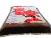 brown color raschel blankets 200*240cm