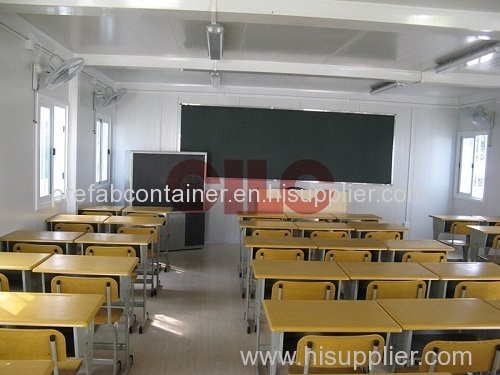 Temporary School and Classroom House Cabin after Earthquake