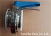 3A Sanitary Valves And Fittings Stainless Steel Plastic Handle Tri Clamp Butterfly Valve