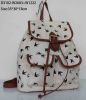 Ladies canvas fabric backpack