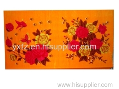 orange big flower design 1.9KG blankets