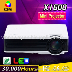 Updated mini LCD projector with brightness 1000lumen LED projector resolution for 800*480p