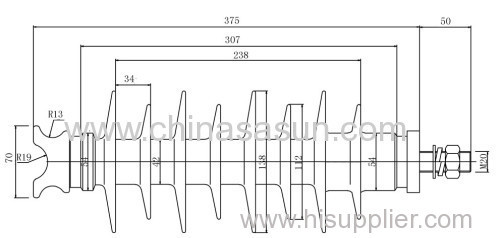 33KV-10KN Composite insulator for power equipment