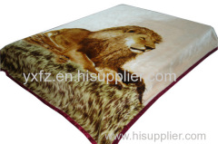 loin design brown color 200*240cm blankets