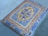 blue color 3.5KG weft knitting blankets