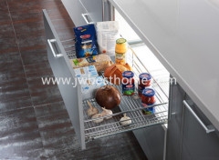 kitchen cabinet stainless steel pull out drawer basket
