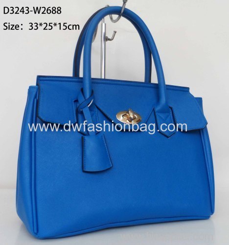 PU Ladies handbag Fashion blue bag