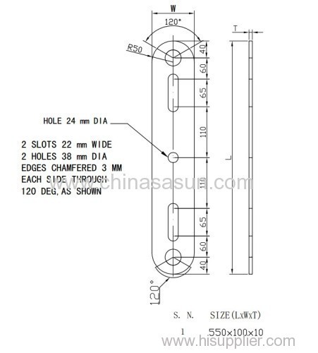Section Strap For power fittings