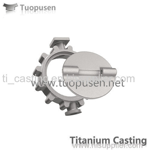 Ttitanium casting parts butterfly valve ASTM B367