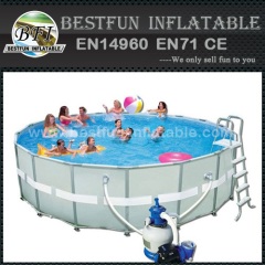 Custom size steel frame swimming pool