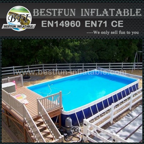 Intex Family Size Round Metal Frame Plastic Swimming Pools