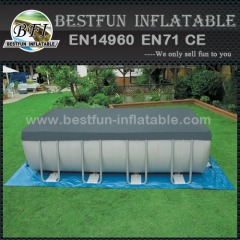 Metal frame outdoor pvc swimming pool