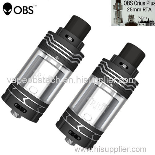 original OBS Crius Plus RTA Rebuildable Tank 5.8ml / 304 SS SILVER (Updated Version)100%