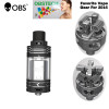 black silver color OBS Crius Plus 25mm RTA VS ACE tank/TF-RDTA With Wholesale Price for TREEBOX box mod