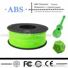 Createbot 3D Printer ABS supplies 1.75MM 3MM 1kg Factory Price Flexible and Environmental 3d printer Material