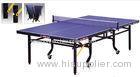 Blue Double Collapsible Table Tennis Table Removable Customized Logo
