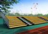 Galvanized Steel Yellow Bleacher Stadium Seats Extra Wide 764mm High Safety