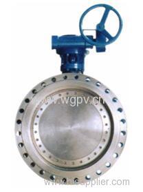 worm gear driving metal butterfly valve