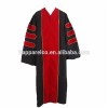 Graduation Matte Doctoral Gown With Red Velvet