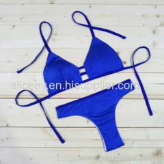 New Strappy Women Bikini Set Cheeky Brazilian Swimwear 2 Pieces Cover Up Swimsuit Cheap Sale