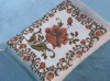 maroon color flower design blankets