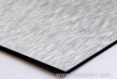 Brushed aluminium composite panel