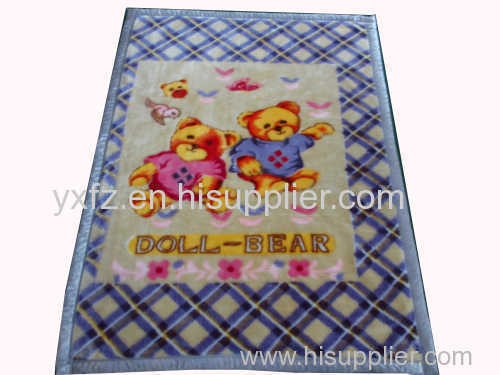 dog design weft knitting 160*220cm blankets