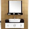 16mm solid wood small Floating Bathroom Vanities customized Dimenstions single sink cabinet