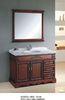 Freestanding bathroom furniture double sink bathroom vanities and cabinets marble top