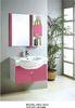 PVC bathroom vanity / wall mount cabinet / hung cabinet / pink color for bathroom 80 X45/cm