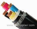 Shaped Conductor PVC Armoured Cable Black Sheath Color CE IEC Certification
