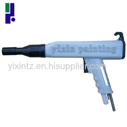 Powder coating electrostatic spray gun