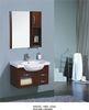 Pure Walnut Solid Wood Bathroom Cabinet Contemporary Style with 2 Drawers